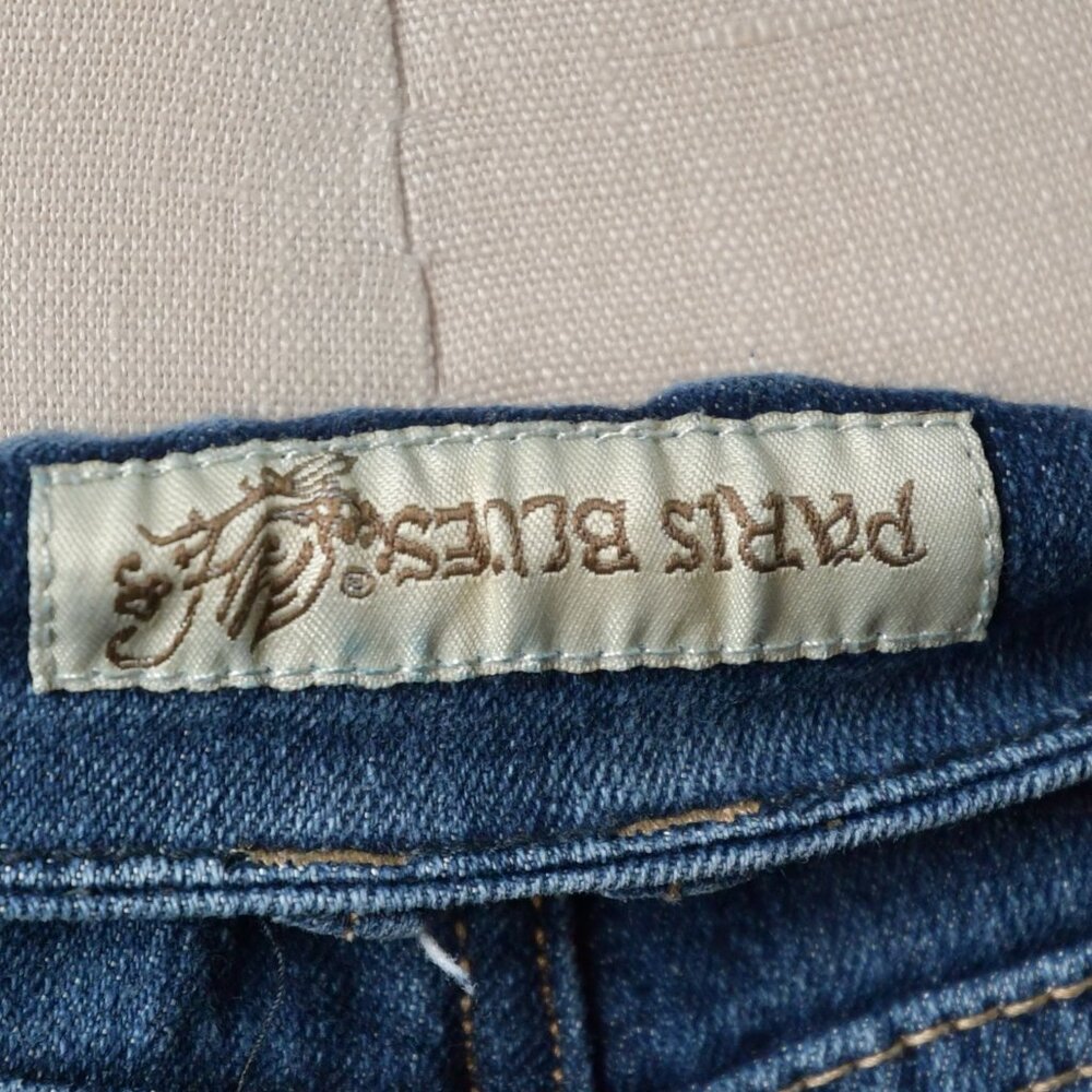 Classic Dark Blue Denim Women's Shorts - Picture 5 of 5